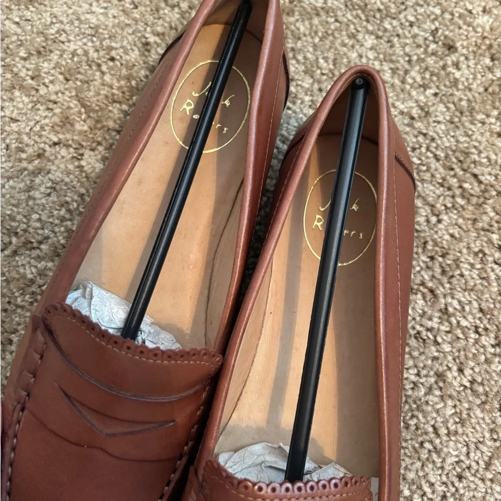 NWT Jack Rogers Women's Tan Leather Loafers Size 9